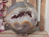 Amethyst Cluster Geode Open Mouth Sphere