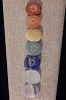 Chakra Engraved Palm Stone Set