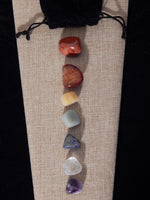 Chakra Tumbled Palm Stone Set