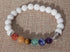 Chakra White Bead Bracelet