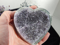 Amethyst Crystal Cluster Heart Geode, Amethyst Heart Crystal, Heart Crystal Amethyst, Crystal Heart Geode