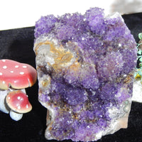 Amethyst Crystal Cluster Geode Cathedral w/cut base