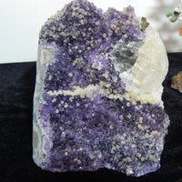 Amethyst Crystal Cluster Geode Cathedral w/cut base