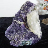 Amethyst Crystal Cluster Geode Cathedral w/cut base