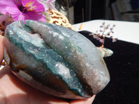 Amethyst Crystal Cluster Heart Geode