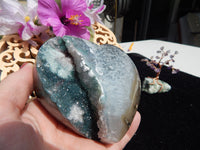 Amethyst Crystal Cluster Heart Geode