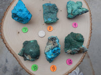 Natural Rough Chrysocolla, Malachite, Azurite Crystal Clusters, Rough Chrysocolla w/ Malchite & Azurite Crystal Clusters, Chakra