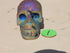 Aura Quartz Crystal Skull, Rainbow Aura Quartz Crystal Skull, Titanium Quartz Crystal Skull, Rainbow Quartz