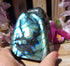 Labradorite Free Form Display, Polished Labradorite Crystal Free Form, Labradorite Protection Free Form Crystal