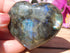 Labradorite Heart, Polished Labradorite Crystal Heart, Labradorite Protection Heart Crystal, Heart Stone