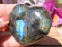 Labradorite Heart, Polished Labradorite Crystal Heart, Labradorite Protection Heart Crystal, Heart Stone