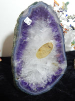 Amethyst Crystal Cluster Slice