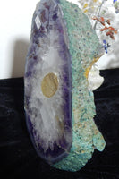 Amethyst Crystal Cluster Slice