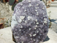 Amethyst Crystal Cluster Geode w/cut base