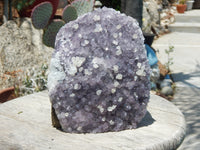 Amethyst Crystal Cluster Geode w/cut base