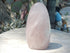 Rose Quartz Free Form Display, Rose Quartz Polished Stone, Polished Rose Quartz Freeform