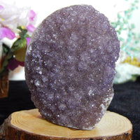 Amethyst Crystal Druzy Cluster Display,