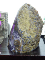 Amethyst Crystal Druzy Cluster Display, Stalactites