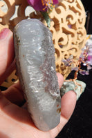 Amethyst Crystal Druzy Cluster Heart Geode