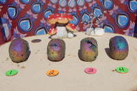 Aura Quartz Crystal Skull, Rainbow Aura Quartz Crystal Skull, Titanium Quartz Crystal Skull, Rainbow Quartz