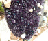 QUALITY DARK Amethyst Crystal Cluster Display with Stand, Uruguay AAA++ Quality