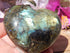 Labradorite Heart, Polished Labradorite Crystal Heart, Labradorite Protection Heart Crystal, Heart Stone