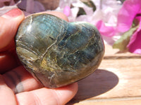 Labradorite Heart, Polished Labradorite Crystal Heart, Labradorite Protection Heart Crystal, Heart Stone