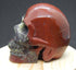 Dragon Blood Jasper Crystal Carved Stone Skull 3.2&quot;, Crystal Dragon Blood Stone Skull