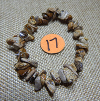 Stone Chip Bracelet~ Picture Jasper, Rainforest Jasper
