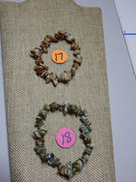 Stone Chip Bracelet~ Picture Jasper, Rainforest Jasper