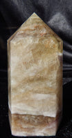 Fluorite Polished Tower Obelisk Free Form  Display, Polished Fluorite Crystal Free Form Tower, Fluorite Protection Free Form Crystal