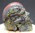 Dragon Blood Jasper Crystal Carved Stone Skull 3.2&quot;, Crystal Dragon Blood Stone Skull