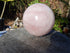 Rose Quartz Sphere Display, Rose Quartz Polished Stone Sphere, Polished Rose Quartz Sphere