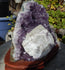 Amethyst Crystal Cluster Display with Stand