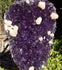 QUALITY DARK Amethyst Crystal Cluster Display with Stand, Uruguay AAA++ Quality