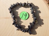 Stone Chip Bracelet~ Hematite, Labradorite, Black Tourmaline, Rainbow Moonstone