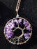 Amethyst Tree of Life Gemstone Bronze 2&quot; Pendants w/chain