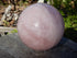 Rose Quartz Sphere Display, Rose Quartz Polished Stone Sphere, Polished Rose Quartz Sphere