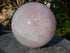 Rose Quartz Sphere Display, Rose Quartz Polished Stone Sphere, Polished Rose Quartz Sphere