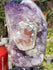 Amethyst Crystal Cluster Display with Stand, Crystal Amethyst Display Cluster, Cluster Amethyst Crystal Display, Amethyst Crystal
