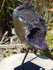 Amethyst Crystal Cluster Display with Stand, Crystal Amethyst Display Cluster, Cluster Amethyst Crystal Display, Amethyst Crystal