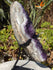 Amethyst Crystal Cluster Display with Stand, Crystal Amethyst Display Cluster, Cluster Amethyst Crystal Display, Amethyst Crystal