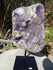 Amethyst Crystal Cluster Display with Stand, Crystal Amethyst Display Cluster, Cluster Amethyst Crystal Display, Amethyst Crystal