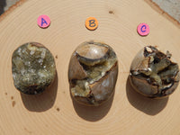 Septarian Dragon Crystal Stone Egg Nodules, Crystal Septarian Egg Nodule, Septarian Crystal Stone Egg, Septarian Dragon Crystal Egg