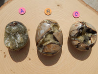 Septarian Dragon Crystal Stone Egg Nodules, Crystal Septarian Egg Nodule, Septarian Crystal Stone Egg, Septarian Dragon Crystal Egg