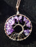 Amethyst Tree of Life Gemstone Bronze 2&quot; Pendants w/chain