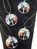 Chakra Tree of Life Gemstone 2&quot; Pendants w/chain