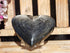 Silver Sheen Obsidian Heart Stone, Obsidian Silver Sheen Heart, Silver Sheen Heart Stone