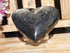 Silver Sheen Obsidian Heart Stone, Obsidian Silver Sheen Heart, Silver Sheen Heart Stone