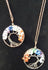 Chakra Tree of Life Gemstone Bronze 2&quot; Pendants w/chain